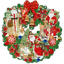 Load image into Gallery viewer, Diamond Painting - Partial Special Shaped - Christmas wreath (30*30CM)
