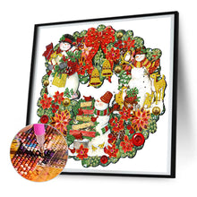 Load image into Gallery viewer, Diamond Painting - Partial Special Shaped - Christmas wreath (30*30CM)
