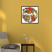 Load image into Gallery viewer, Diamond Painting - Partial Special Shaped - Christmas wreath (30*30CM)
