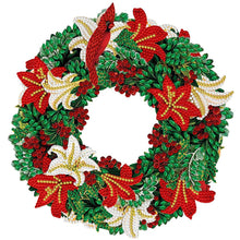 Load image into Gallery viewer, Diamond Painting - Partial Special Shaped - Christmas wreath (30*30CM)
