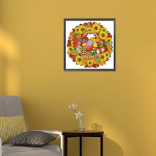 Load image into Gallery viewer, Diamond Painting - Partial Special Shaped - sunflower wreath (30*30CM)
