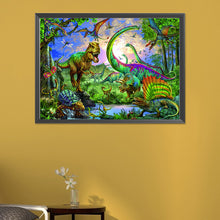 Load image into Gallery viewer, AB Diamond Painting - Full Round - Dinosaur Paradise (55*40CM)
