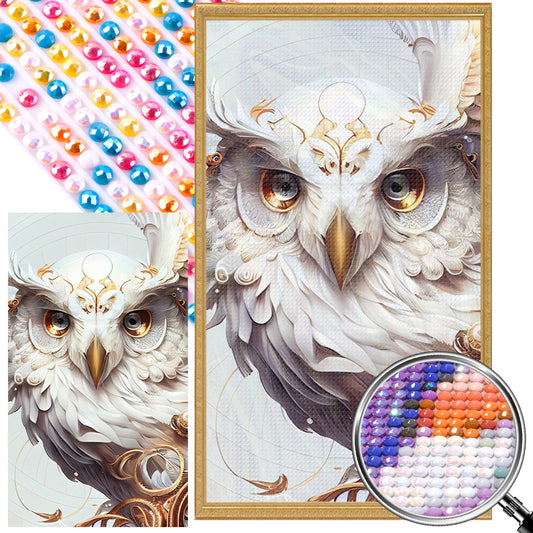 AB Diamond Painting - Full Round - metal owl (40*70CM)