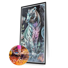 Load image into Gallery viewer, AB Diamond Painting - Full Round - white tiger (40*70CM)
