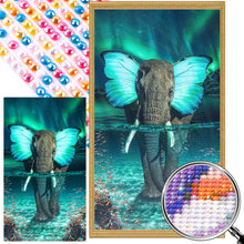 Load image into Gallery viewer, AB Diamond Painting - Full Round - butterfly elephant (40*70CM)
