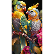 Load image into Gallery viewer, Diamond Painting - Full Round - romantic bird (40*70CM)
