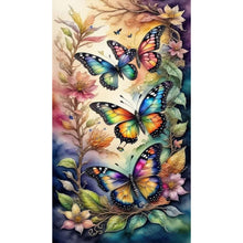 Load image into Gallery viewer, Diamond Painting - Full Round - butterfly dragonfly (40*70CM)
