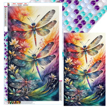 Load image into Gallery viewer, Diamond Painting - Full Round - butterfly dragonfly (40*70CM)
