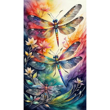 Load image into Gallery viewer, Diamond Painting - Full Round - butterfly dragonfly (40*70CM)
