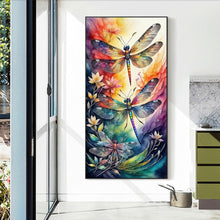 Load image into Gallery viewer, Diamond Painting - Full Round - butterfly dragonfly (40*70CM)
