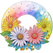 Load image into Gallery viewer, Diamond Painting - Partial Special Shaped - rainbow flowers (30*30CM)
