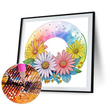 Load image into Gallery viewer, Diamond Painting - Partial Special Shaped - rainbow flowers (30*30CM)
