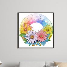 Load image into Gallery viewer, Diamond Painting - Partial Special Shaped - rainbow flowers (30*30CM)
