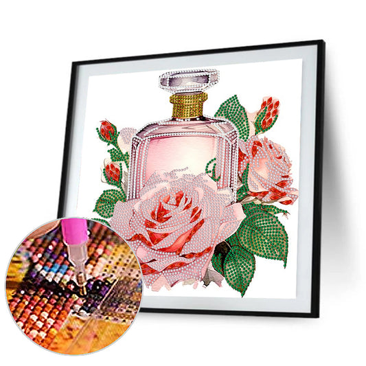 Diamond Painting - Partial Special Shaped - perfume (30*30CM)