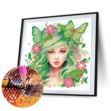 Load image into Gallery viewer, Diamond Painting - Partial Special Shaped - butterfly elf girl (30*30CM)
