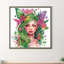 Load image into Gallery viewer, Diamond Painting - Partial Special Shaped - Butterfly Elf Girl (30*30CM)
