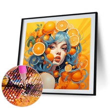 Load image into Gallery viewer, Diamond Painting - Full Round - orange girl (40*40CM)
