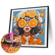 Load image into Gallery viewer, Diamond Painting - Full Round - orange girl (40*40CM)
