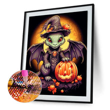 Load image into Gallery viewer, Diamond Painting - Full Round - halloween winged dragon (40*50CM)
