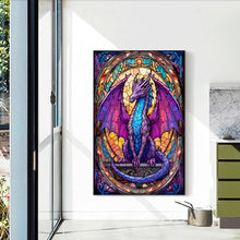 Load image into Gallery viewer, Diamond Painting - Full Round - Window sill glass art flying dragon (40*60CM)
