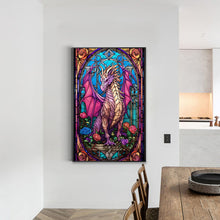 Load image into Gallery viewer, Diamond Painting - Full Round - Window sill glass art flying dragon (40*60CM)
