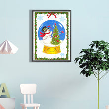 Load image into Gallery viewer, Diamond Painting - Full Round - Christmas Planet Snowman (45*60CM)
