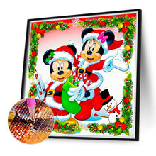Load image into Gallery viewer, Diamond Painting - Full Round - Mickey and Minnie at Christmas (40*40CM)
