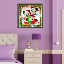 Load image into Gallery viewer, Diamond Painting - Full Round - Mickey and Minnie at Christmas (40*40CM)
