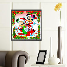 Load image into Gallery viewer, Diamond Painting - Full Round - Mickey and Minnie at Christmas (40*40CM)
