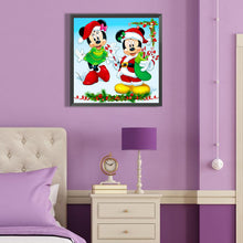 Load image into Gallery viewer, Diamond Painting - Full Round - Christmas Mickey and Minnie (40*40CM)
