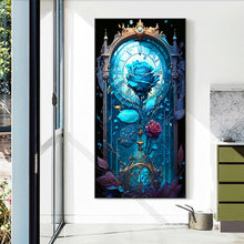 Load image into Gallery viewer, Diamond Painting - Full Round - blue melancholy rose flower (40*70CM)
