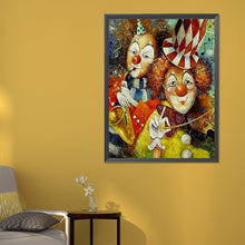 Load image into Gallery viewer, Diamond Painting - Full Round - two clowns (50*60CM)
