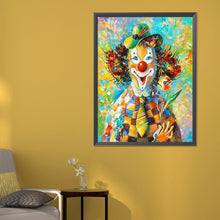 Load image into Gallery viewer, Diamond Painting - Full Round - clown holding flowers (50*60CM)
