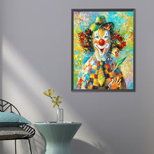 Load image into Gallery viewer, Diamond Painting - Full Round - clown holding flowers (50*60CM)
