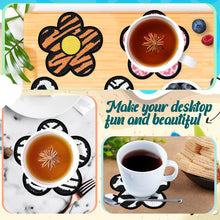 Load image into Gallery viewer, 6PCS Wooden Flower Pumpkin Diamond Painting Art Coaster Kit with Holder
