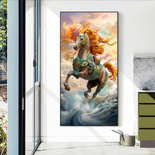 Load image into Gallery viewer, Diamond Painting - Full Round - The horse that rides on the clouds and mist (40*70CM)
