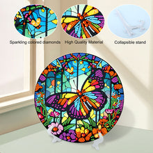Load image into Gallery viewer, Wooden Desktop Diamond Painting Ornament Dragonfly for Home Office Desktop Decor
