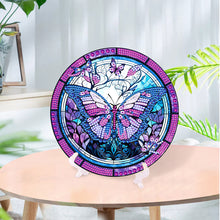 Load image into Gallery viewer, Wooden Desktop Diamond Painting Ornament Dragonfly for Home Office Desktop Decor
