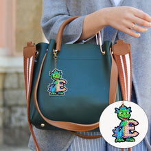 Load image into Gallery viewer, Double Sided Full Drill Keyring Special Shape Diamond Painting Keychain Dinosaur
