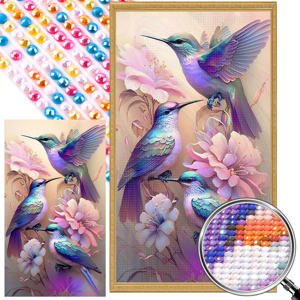AB Diamond Painting - Full Round - hummingbird (40*70CM)