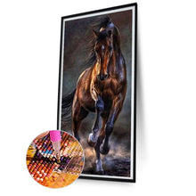 Load image into Gallery viewer, AB Diamond Painting - Full Round - dark horse running (40*80CM)
