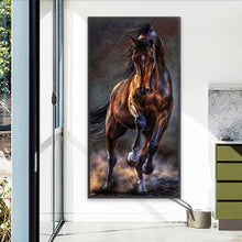 Load image into Gallery viewer, AB Diamond Painting - Full Round - dark horse running (40*80CM)
