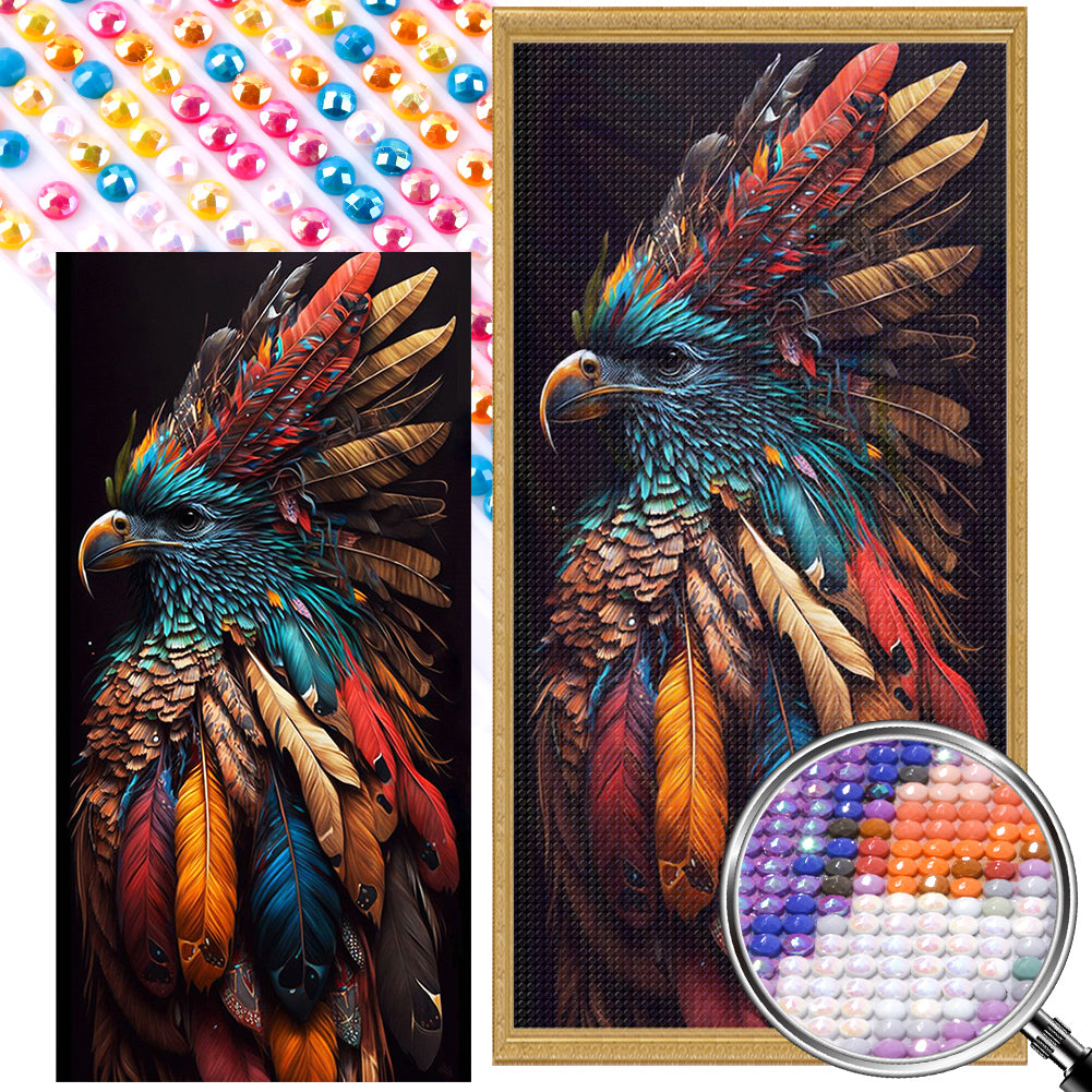 AB Diamond Painting - Full Round - siberian eagle (40*80CM)