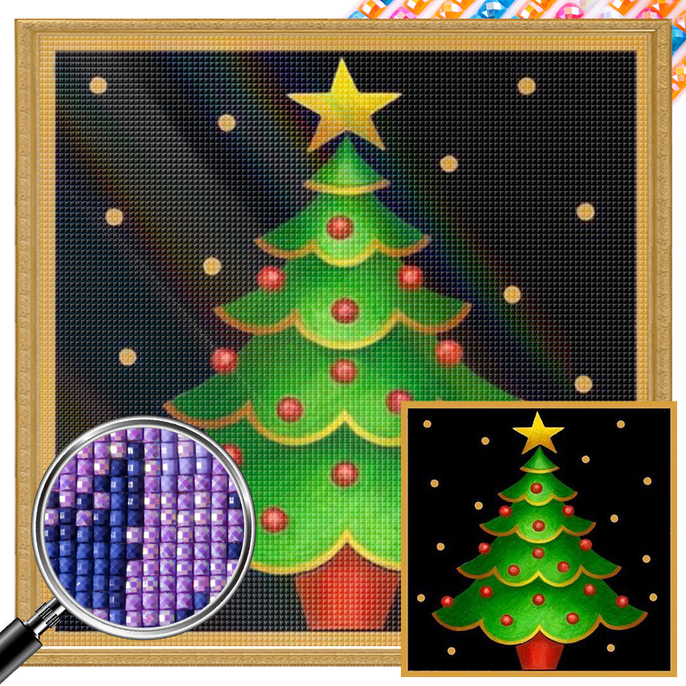 AB Diamond Painting - Full Square - cute santa claus (30*30CM)