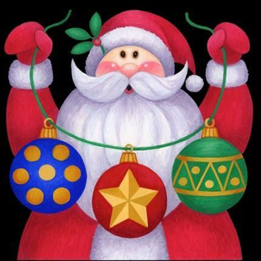 AB Diamond Painting - Full Square - cute santa claus (30*30CM)
