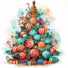 Load image into Gallery viewer, Diamond Painting - Partial Special Shaped - Christmas tree (30*30CM)
