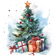 Load image into Gallery viewer, Diamond Painting - Partial Special Shaped - Christmas tree (30*30CM)
