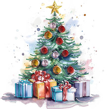 Load image into Gallery viewer, Diamond Painting - Partial Special Shaped - Christmas tree (30*30CM)
