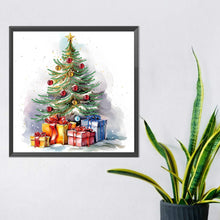 Load image into Gallery viewer, Diamond Painting - Partial Special Shaped - Christmas tree (30*30CM)
