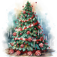 Load image into Gallery viewer, Diamond Painting - Partial Special Shaped - Christmas tree (30*30CM)
